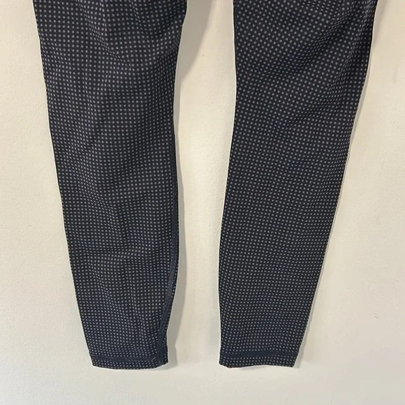 Everlane Perform Leggings Womens Grid High Rise Activewear Black Gray Pant Sz XS
